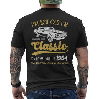 1954 Vintage Car 1954 Birthday I'm Not Old I'm Classic 1954 Men's T-shirt Back Print - Monsterry UK