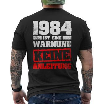 1984 Ist Eine Warnung Keine Inleitung T-Shirt mit Rückendruck - Seseable