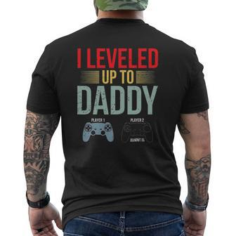 1St Time Dad Est 2022 New First Fathers Gaming Daddy 2022 Mens Back Print T-shirt | Mazezy