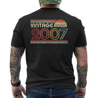 2007 Vintage T Birthday Retro Style Men's T-shirt Back Print - Seseable