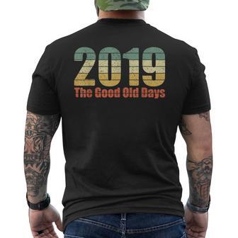 2019 The Good Old Days Nostalgia Vintage Men's T-shirt Back Print - Monsterry AU