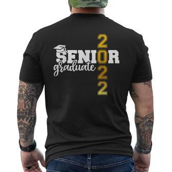 2022 Senior Graduate University College Graduation Men's T-shirt Back Print - Monsterry AU