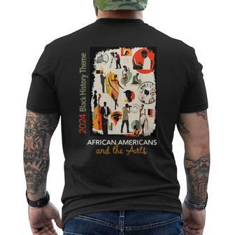 2024 Black History Theme African Americans And The Arts Men's T-shirt Back Print | Mazezy