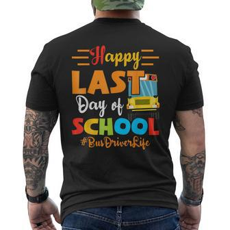 2024 Day Happy Last Class Hello Summer School Bus Driver Men's T-shirt Back Print - Monsterry AU