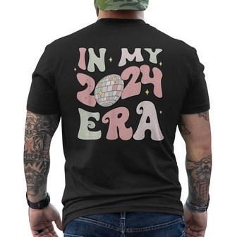 In My 2024 Era Happy New Years Mirror Disco Ball 2024 Men's T-shirt Back Print | Mazezy