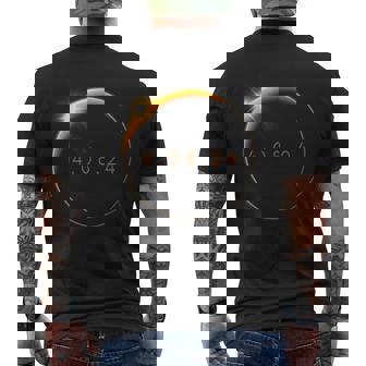 2024 Solar Eclipse 2024 040824 Eclipse Men's T-shirt Back Print - Seseable