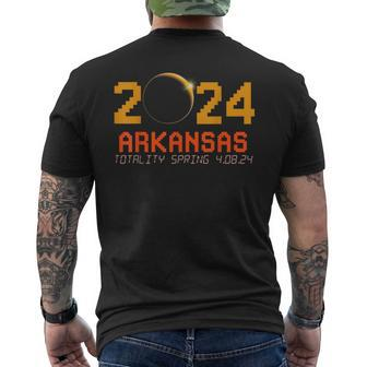 2024 Solar Eclipse American Totality Spring 40824 Arkansas Men's T-shirt Back Print - Monsterry UK