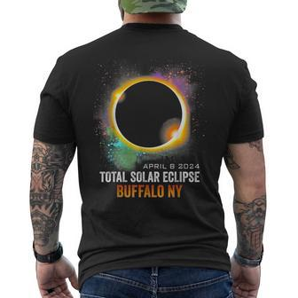 2024 Solar Eclipse Buffalo Ny Usa Totality April 8 2024 Men's T-shirt Back Print | Mazezy UK