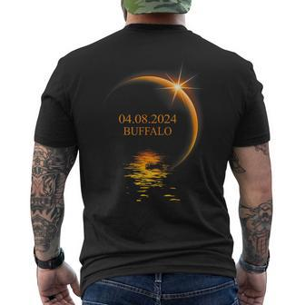 2024 Solar Eclipse Buffalo Usa Totality Men's T-shirt Back Print - Seseable