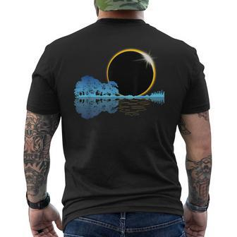 2024 Solar Eclipse Guitar Nature Moon Retro Style Guitarist Men's T-shirt Back Print | Seseable CA