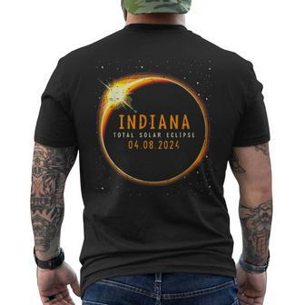 2024 Solar Eclipse Indiana Usa Totality Men's T-shirt Back Print | Mazezy UK