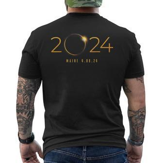 2024 Solar Eclipse Maine American Totality Spring 40824 Men's T-shirt Back Print - Monsterry CA