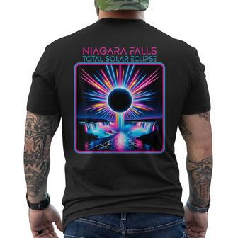 2024 Solar Eclipse Niagara Falls Totality Event Souvenir Men's T-shirt Back Print - Monsterry AU