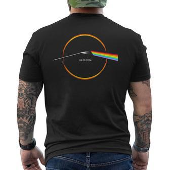 2024 Solar Eclipse Prism Men's T-shirt Back Print | Mazezy DE