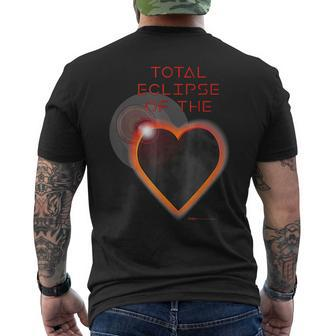 2024 Total Eclipse Of The Solar Heart Astronomy Men's T-shirt Back Print | Mazezy