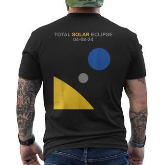 2024 Total Solar Eclipse April 8 Science Enthusiast Men's T-shirt Back Print - Seseable