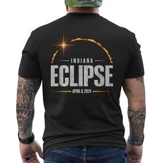 2024 Total Solar Eclipse Indiana Total Eclipse 2024 Men's T-shirt Back Print - Monsterry DE