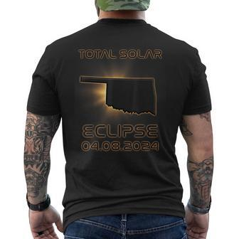 2024 Total Solar Eclipse Oklahoma Oklahoma Eclipse Men's T-shirt Back Print | Mazezy UK