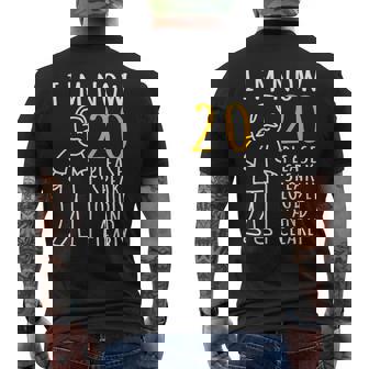 20Th Birthday For Him I'm Now 20 Years Old Cool Bday Men's T-shirt Back Print - Thegiftio UK