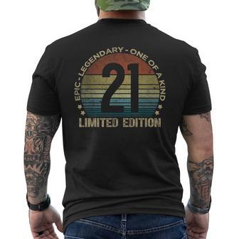21 Year Old Limited Edition Vintage 21St Birthday Men's T-shirt Back Print - Seseable