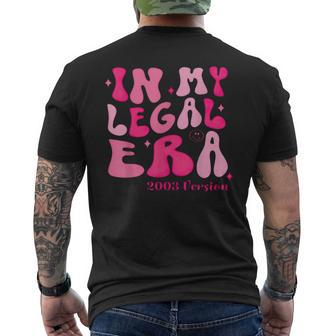 21St Birthday In My Legal Era Turning 21 Birthday Party Men's T-shirt Back Print - Monsterry UK