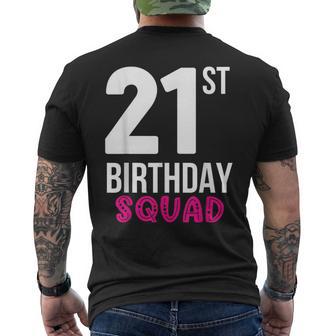 21St Birthday Squad Party Men's T-shirt Back Print - Monsterry AU