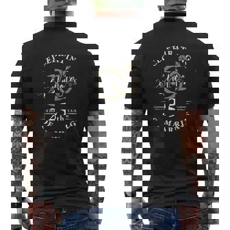25Th Wedding Anniversary Soulmates 25 Years Of Marriage Mens Back Print T-shirt - Thegiftio