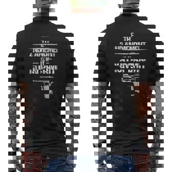 The 2Nd Amendment Is My Gun Permit Right To Bear Arms Mens Back Print T-shirt - Thegiftio