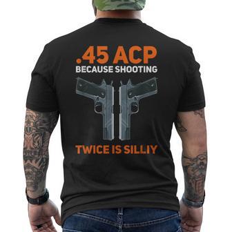 2Nd Amendment Pro Gun Safe 45 Acp 1911 2Nd Amendment Men's T-shirt Back Print - Monsterry DE