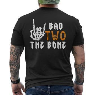 2Nd Bad Two The Bone- Bad Two The Bone Birthday 2 Years Old Men's T-shirt Back Print | Mazezy