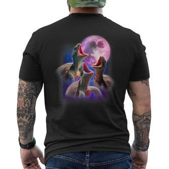 3 Sea Turtles Howling At The Moon Pet Turtle Tortoise Men's T-shirt Back Print - Monsterry AU