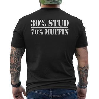 30 Stud 70 Muffin Valentines Day Stud Muffin Men's T-shirt Back Print - Seseable