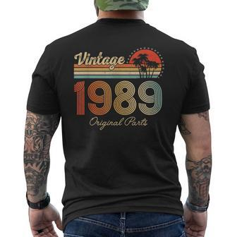 35 Year Old Vintage 1989 Limited Edition 35Th Birthday Retro Men's T-shirt Back Print - Monsterry UK