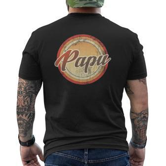 Graphic 365 Papu Vintage Retro Father's Day Men Mens Back Print T-shirt | Mazezy