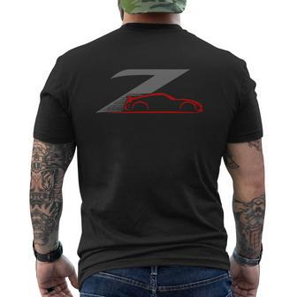 370Z Gray And Red 7 Mens Back Print T-shirt - Thegiftio UK