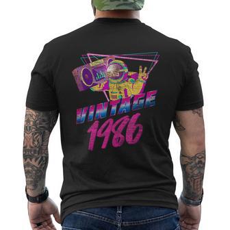 37Th Birthday Vintage 1986 Men's T-shirt Back Print - Monsterry