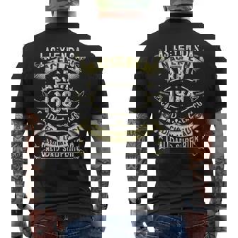 40 Años Cumpleaños Las Leyendas Nacen En Abril De 1984 Camiseta Hombre Estampado Espalda - Regaloses