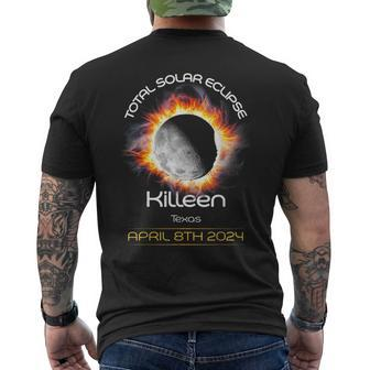 40824 Total Solar Eclipse 2024 Killeen Texas Men's T-shirt Back Print | Mazezy