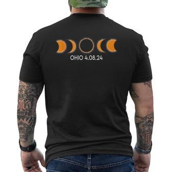40824 Total Solar Eclipse Ohio 2024 Totality America Men's T-shirt Back Print - Monsterry DE