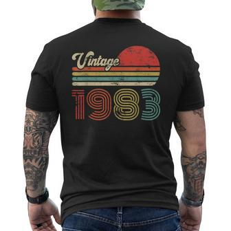 41 Year Old Birthday Vintage 1983 41St Birthday Men's T-shirt Back Print - Monsterry DE