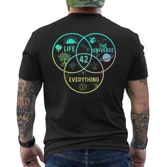 42 Answer To Life The Universe And Everything Men's T-shirt Back Print - Monsterry CA