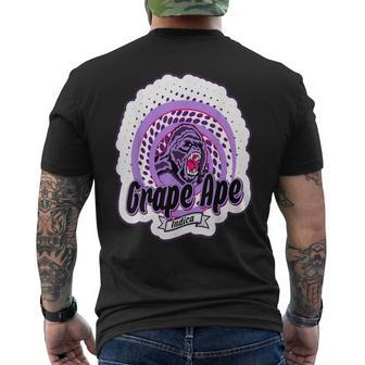 420 Cannabis Culture Grape Ape Stoner Marijuana Weed Strain Men's T-shirt Back Print - Monsterry DE