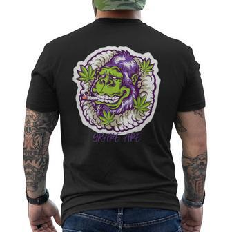 420 Cannabis Culture Grape Ape Weed Strain Men's T-shirt Back Print - Monsterry UK