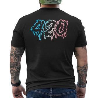 420 Stoner Marijuana Trans Pride Subtle Transgender T-Shirt mit Rückendruck - Geschenkecke