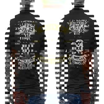 43 Años Cumpleaños Las Leyendas Nacen En De 1981 Camiseta Hombre Estampado Espalda - Regaloses