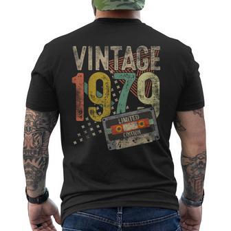 45 Year Old Vintage 1979 Decoration 45Th Birthday Men's T-shirt Back Print - Monsterry