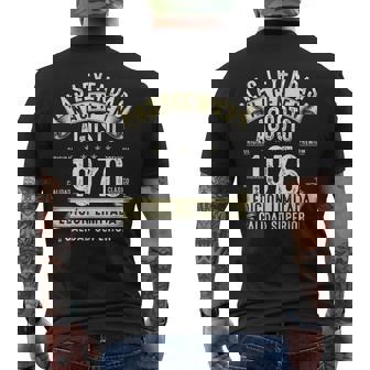47 Años Cumpleaños Las Leyendas Nacen En Agosto 1976 Camiseta Hombre Estampado Espalda - Regaloses