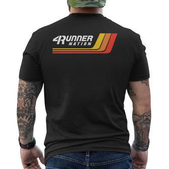 4Runner Nation Vintage Racing Stripes Mens Back Print T-shirt - Thegiftio UK