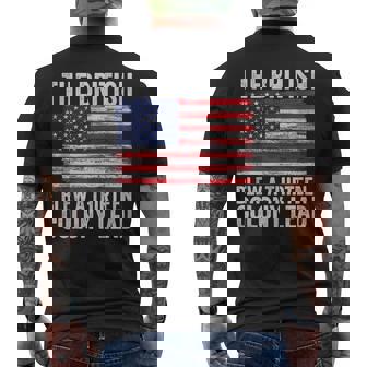 4Th Of July The British Blew A Thirn Colony Lead Men's T-shirt Back Print - Seseable