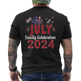 4Th Of July Family Celebration 2024 Family Matching Group Men's T-shirt Back Print - Monsterry UK